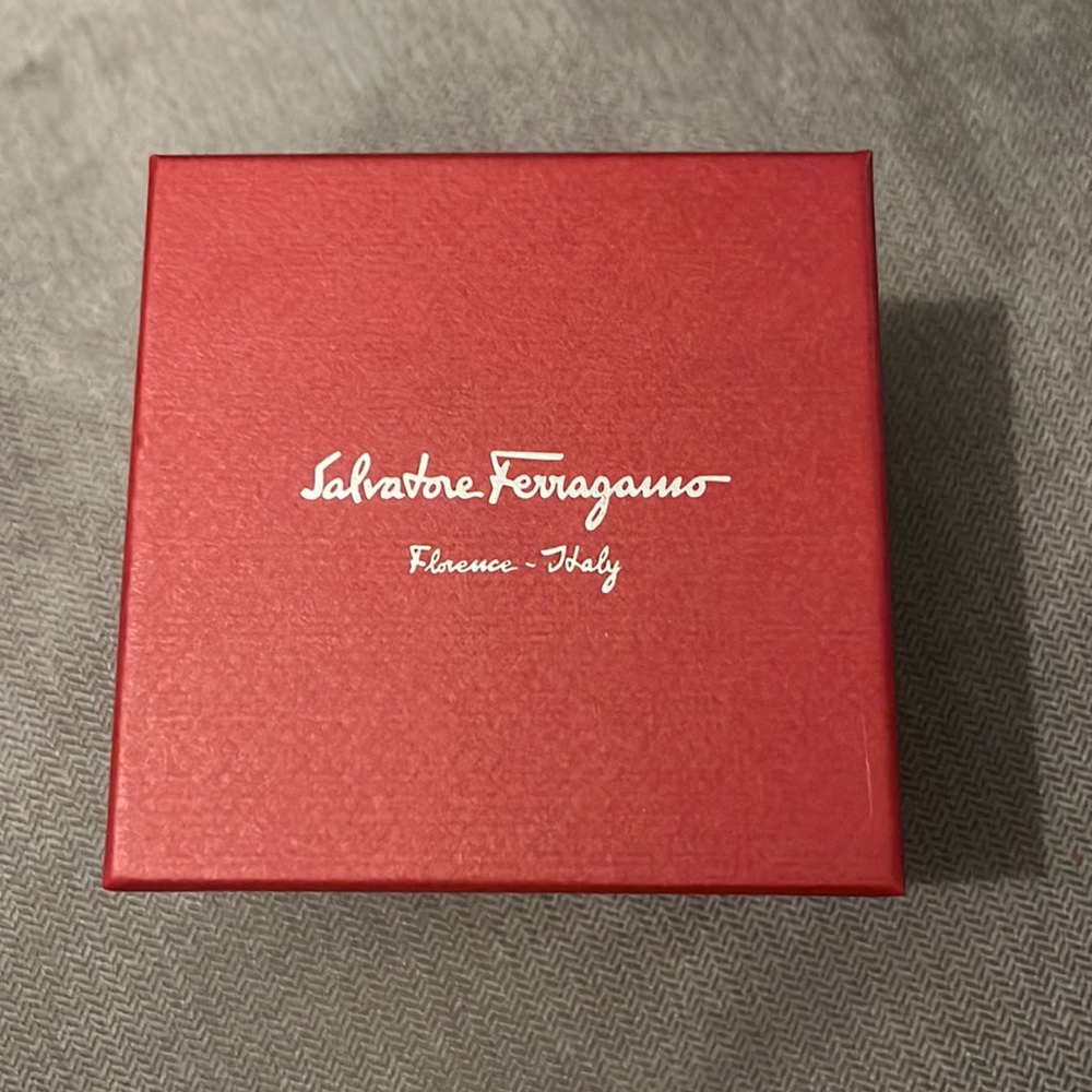 Salvatore Ferragamo Christmas themed silk tie.